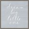Sweet Dreams VII by Victoria Borges 16-in. W x 16-in. H. Canvas Wall Art Print Framed in Grey